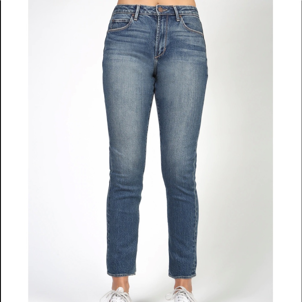 Articles of society high rise straight jeans echo